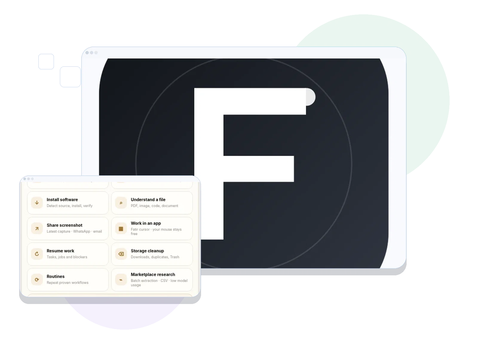 Fatir product hero visual