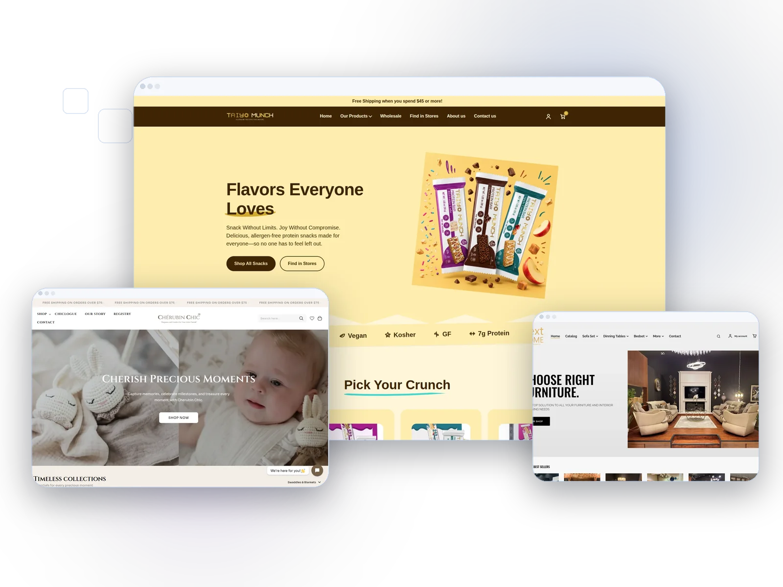 Custom ecommerce development built around how your business actually works. visual