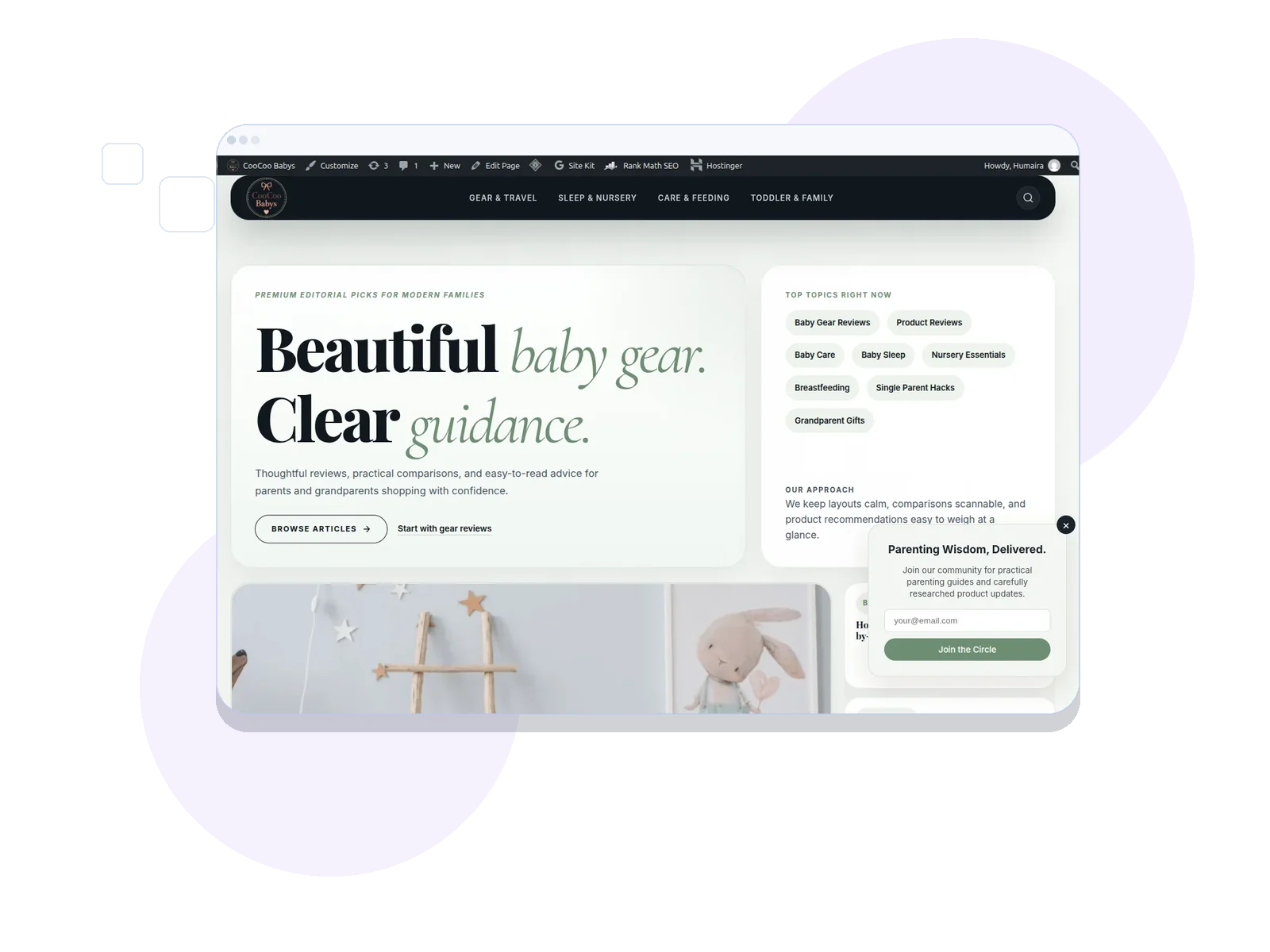 Coo Coo Babys case study visual