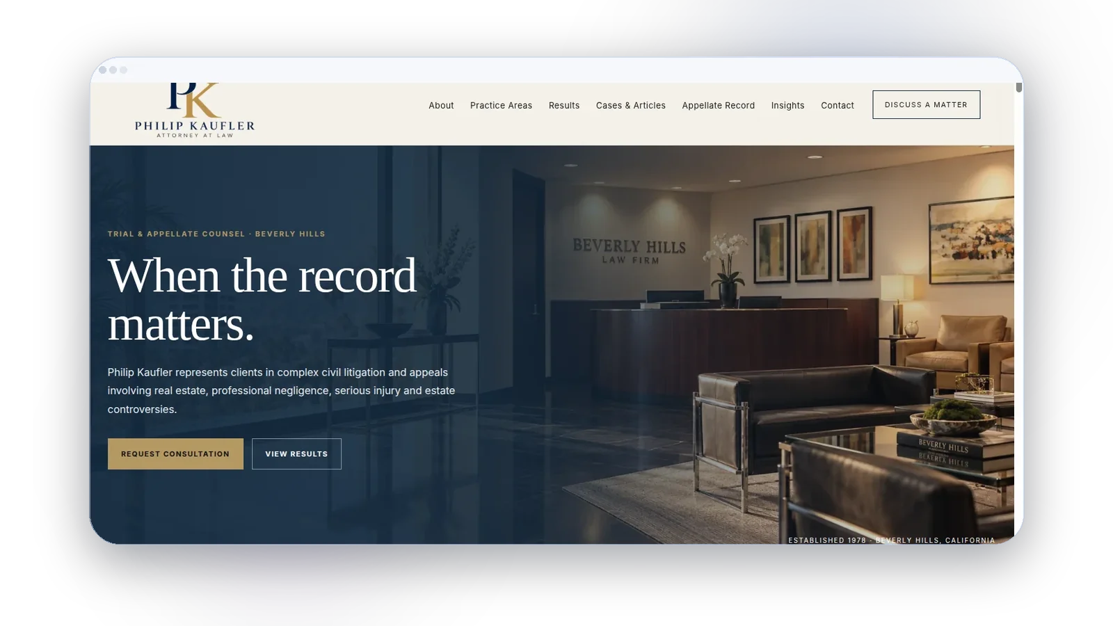 Philip Kaufler Law project visual