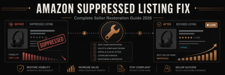 Amazon Suppressed Listing Fix: Complete Seller Guide 2026
