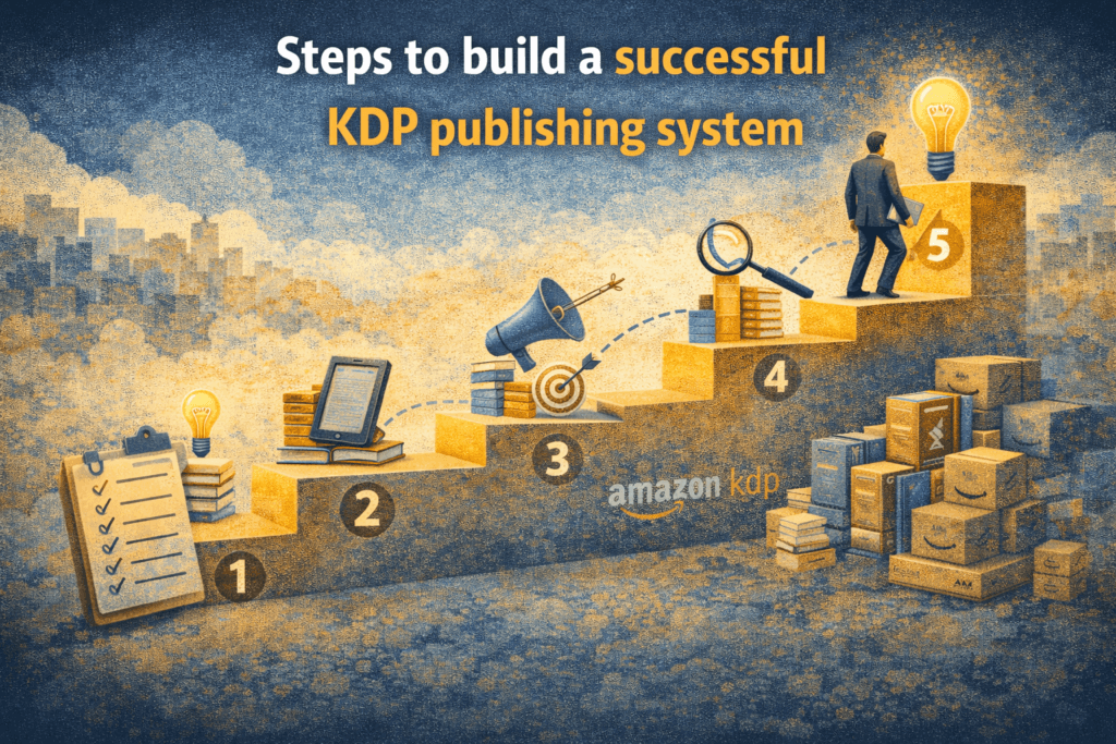 Amazon KDP system steps to grow publishing business