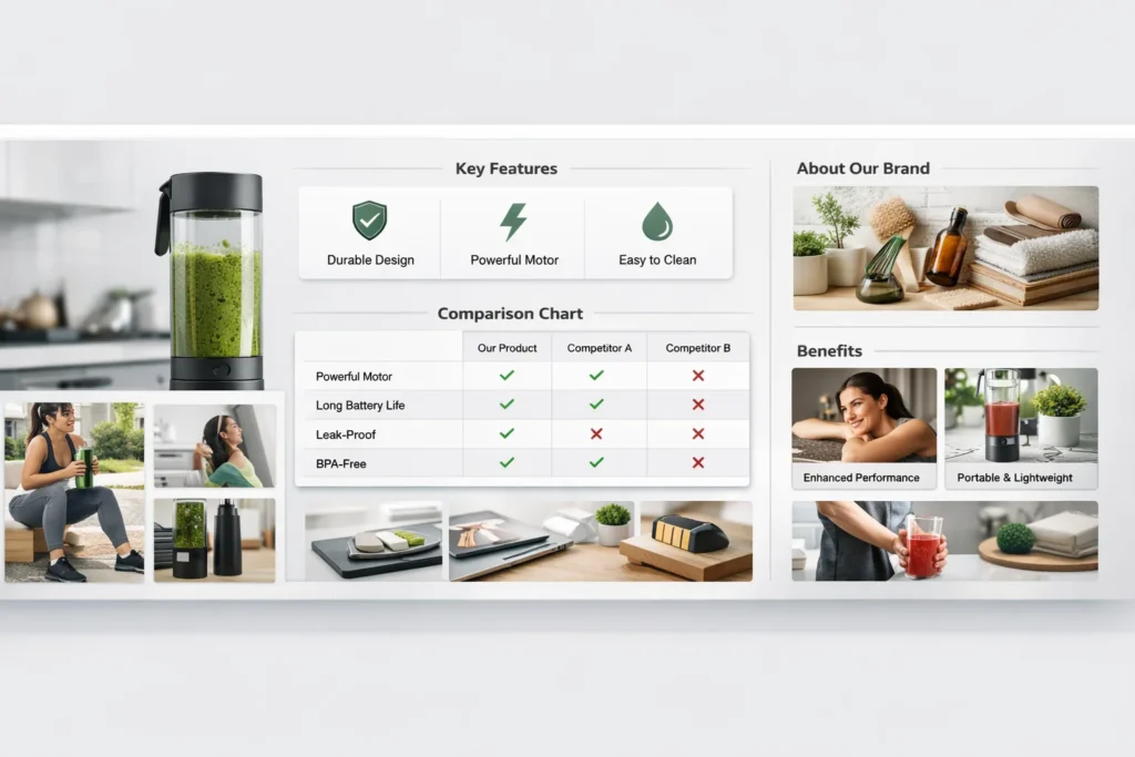 amazon a plus content high quality product page layout improving buyer trust