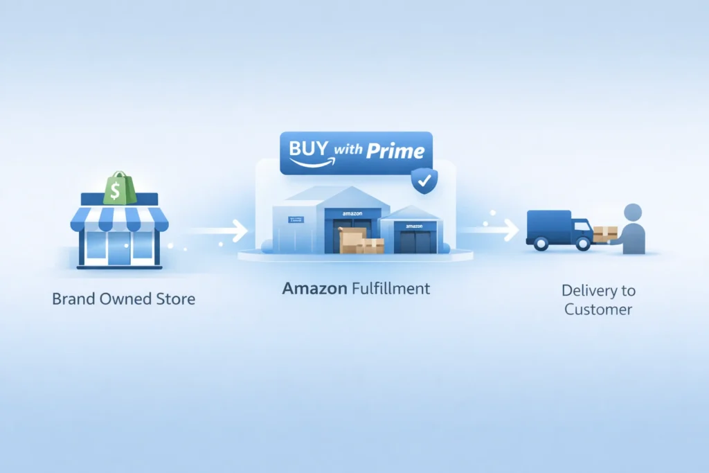 amazon buy with prime and multi channel fulfillment flow diagram