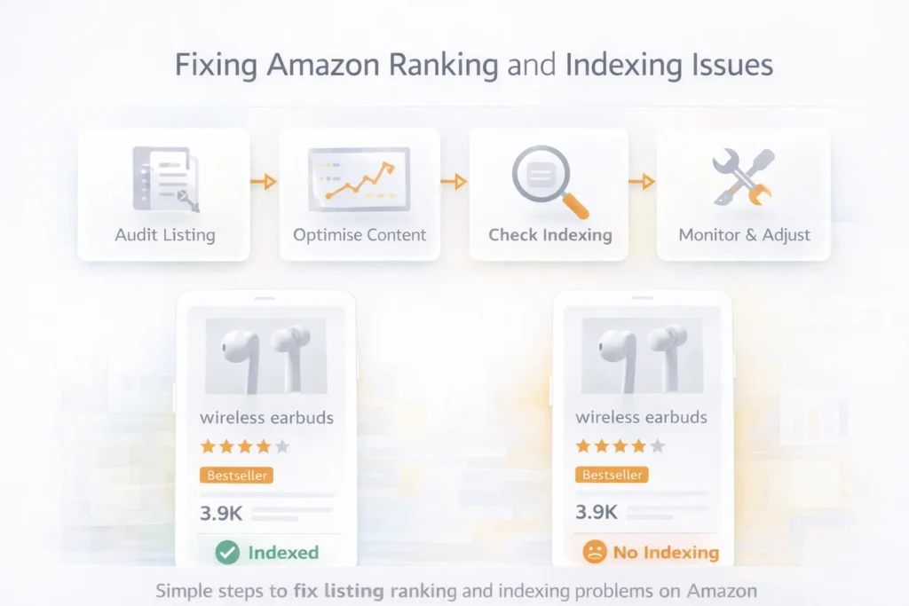 amazon seo workflow to fix ranking and indexing issues