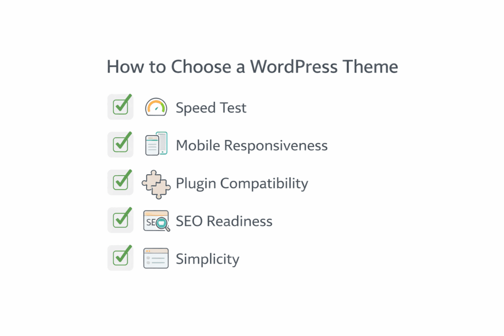 wordpress themes checklist for choosing best theme