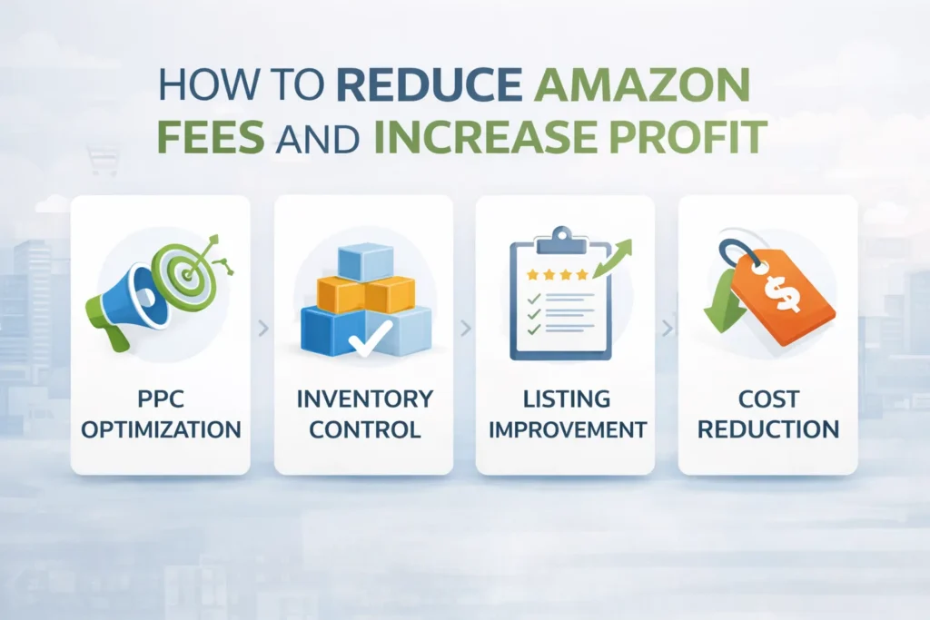 steps to reduce amazon fees and improve profit margins