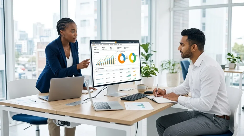 Amazon advertising agency pricing and management services team helping sellers outsource Amazon PPC management