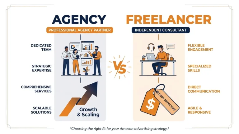 Amazon PPC agency vs in-house comparison for small sellers choosing outsource Amazon PPC management