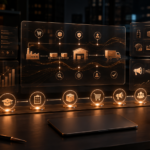 Premium dark copper ecommerce training dashboard for Amazon Seller University and Seller Central team readiness